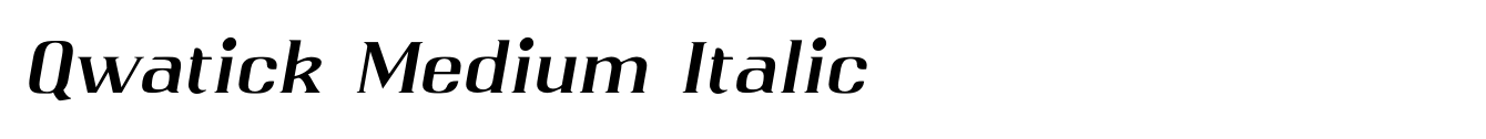 Qwatick Medium Italic image